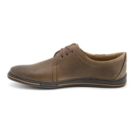 Polbut Leather men's shoes 343 brown 1