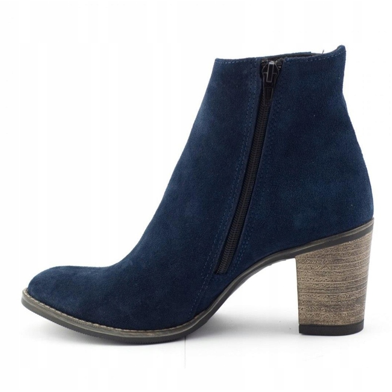 Olivier Sara Navy blue high-heeled boots 1