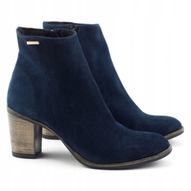 Olivier Sara Navy blue high-heeled boots 2