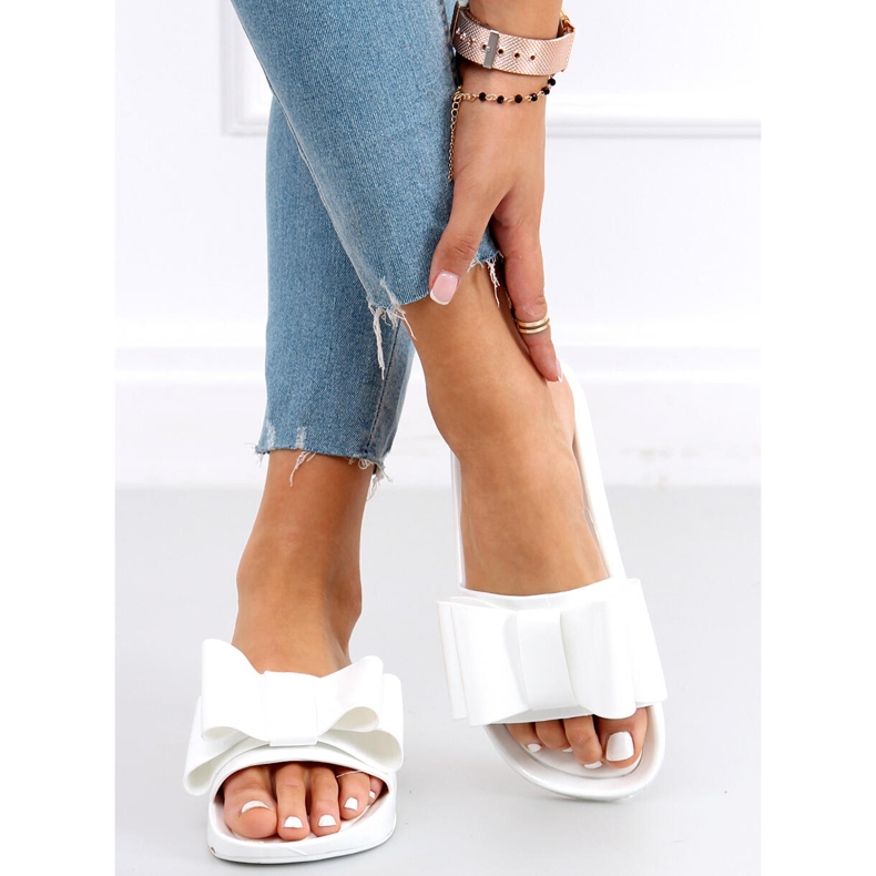 Vinca White women's silicone slippers 1