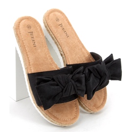 Espadrilles with a Viola Black bow 2