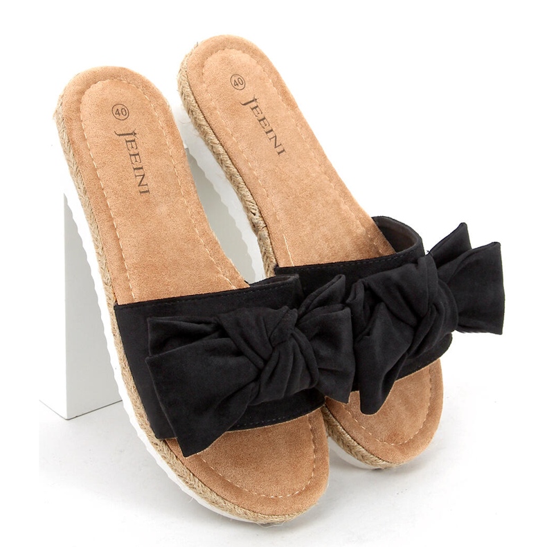 Espadrilles with a Viola Black bow 2