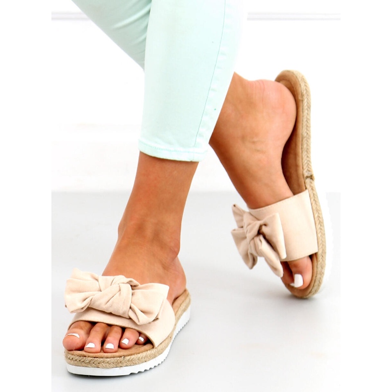 Espadrilles with a Viola Beige bow 2