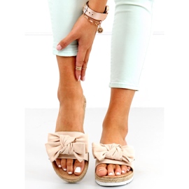 Espadrilles with a Viola Beige bow 1