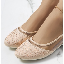 Marx semi-transparent beige ballerinas 2