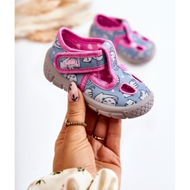 BEFADO S.A. Shoes Slippers Befado Cats 533P014 Blue-Pink 1