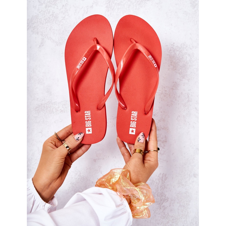Women's Flip-flops Big Star JJ274A384 Red 2