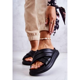 Women's Leather Slippers La.Fi Black Silla 1