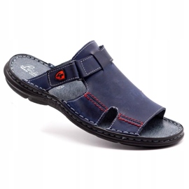 Polbut Men's slippers 356 navy blue 2 Polbut Men's slippers 356 navy blue 2