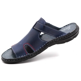 Polbut Men's slippers 356 navy blue 3 Polbut Men's slippers 356 navy blue 3