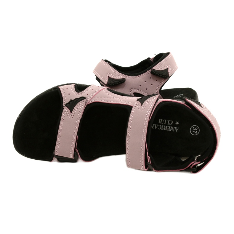 American Club HL53 / 22 Sandals with a Lt.Purple leather insert violet pink 4