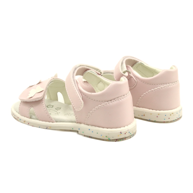Girls' sandals Butterflies American Club XD58/22 Pink 5