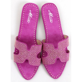 Women's Q-88 Fushia slippers pink 1