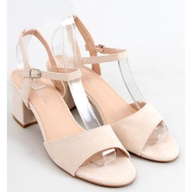 Jolina Beige high-heeled sandals 1