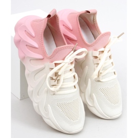 Ombre Caloy BEIGE / PINK socks 2