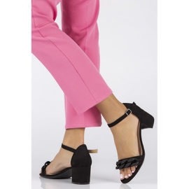 Filippo DS3708 / 22 Bk black sandals 1