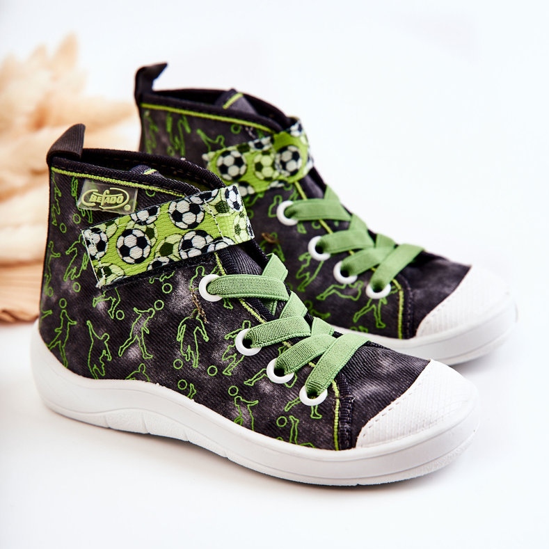 BEFADO S.A. High Children's Sneakers Football Befado 268X070 Gray-Green 1 BEFADO S.A. High Children's Sneakers Football Befado 268X070 Gray-Green 1