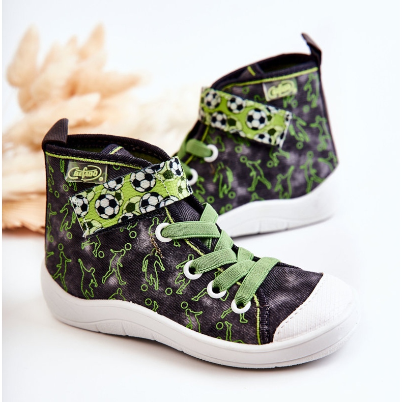 BEFADO S.A. High Children's Sneakers Football Befado 268X070 Gray-Green 2