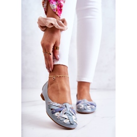 Women's Leather Ballerinas Maciejka 01358-34 Light blue 1