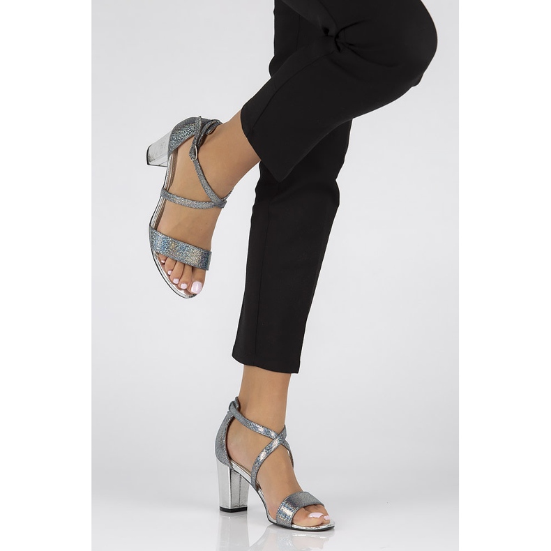 Filippo DS1276 / 22 Si silver sandals grey 1 Filippo DS1276 / 22 Si silver sandals grey 1