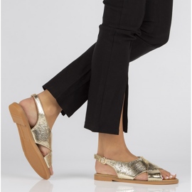 Filippo DS2104 / 22 Go golden sandals 1