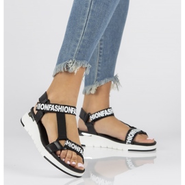 Leather sandals Filippo DS2169 / 22 Bk black 2