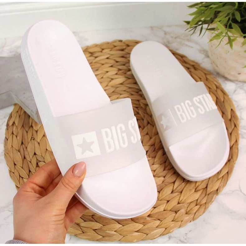 White Big Star W FF274A199 pool slippers colorless 1