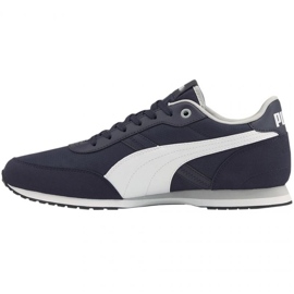 Puma St Runner Essential M 383055 04 white navy blue 1