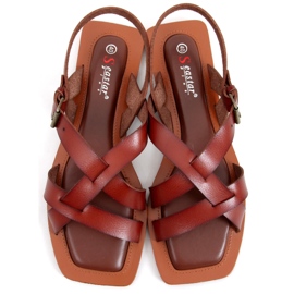 Isang Brown Roman sandals 1 Isang Brown Roman sandals 1