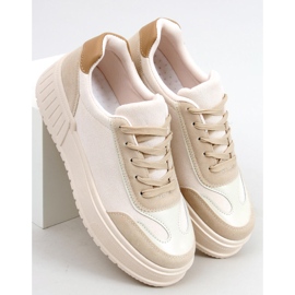 High-soled sneakers by Santi Beige 2