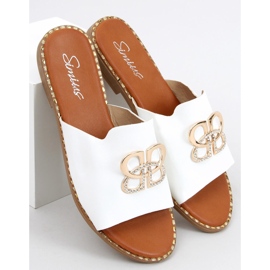 Inday White women's slippers 1
