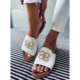 Inday White women's slippers 2