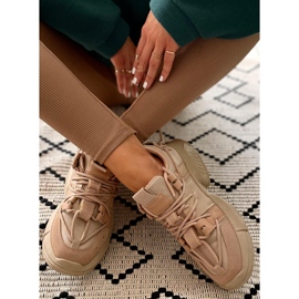 Zeny Khaki Trainers beige 1