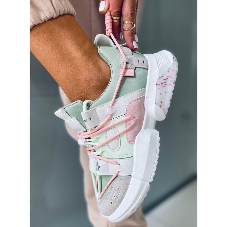 Zeny Green Trainers multicolored 1