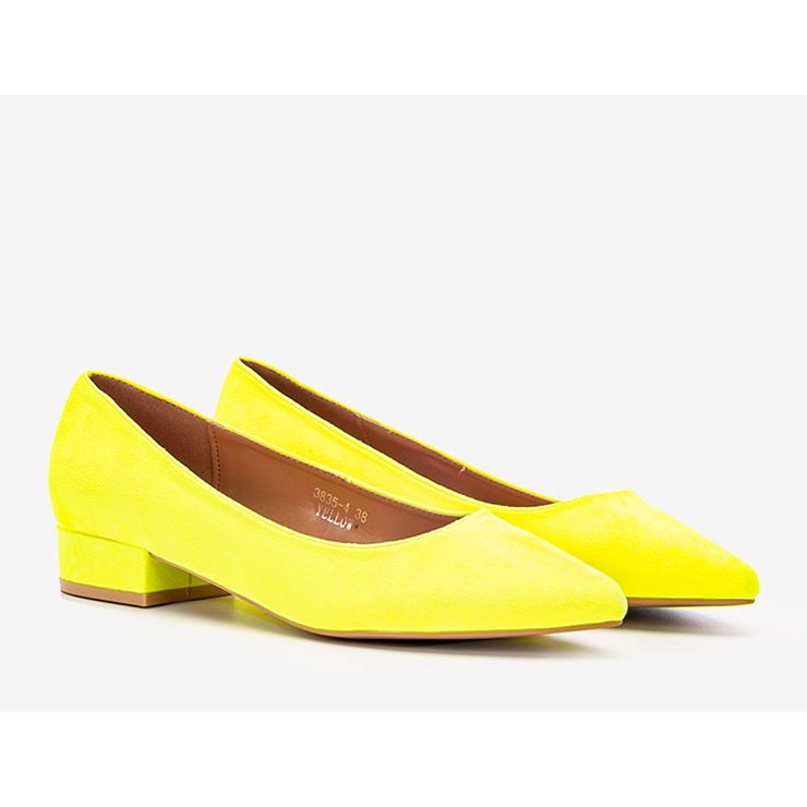 Jody's yellow neon high heels 1