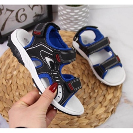 Velcro sandals American Club Jr AM893A black 1