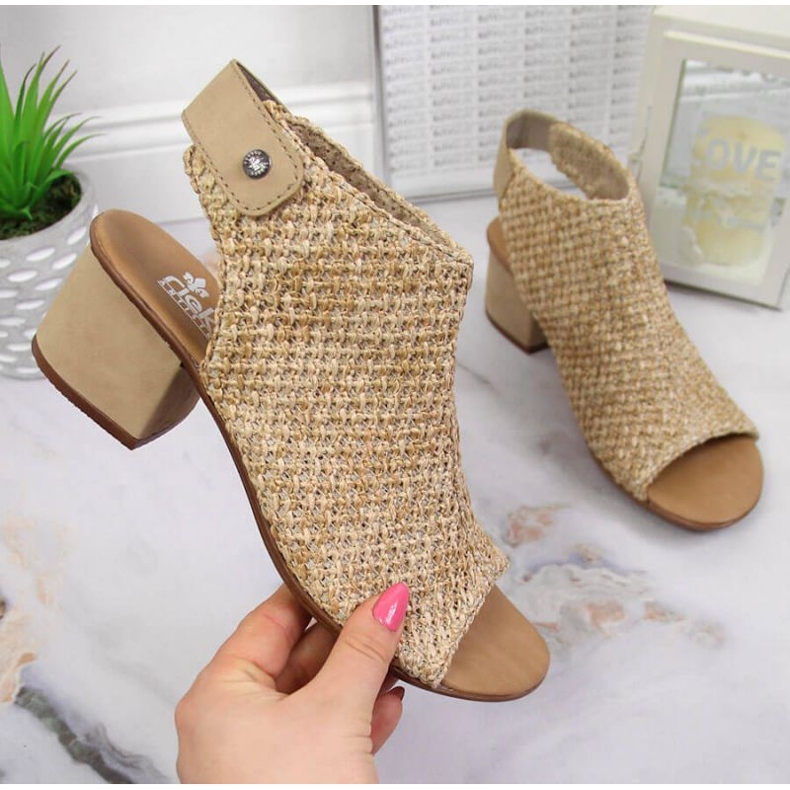 Closed sandals Rieker M RKR538 beige multicolored 1