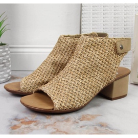 Closed sandals Rieker M RKR538 beige multicolored 2