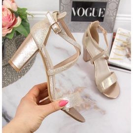 Gold Filippo W PAW355B sandals on the post golden 1