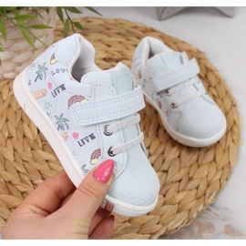 Velcro sports shoes American Club Jr AM883B blue 1 Velcro sports shoes American Club Jr AM883B blue 1