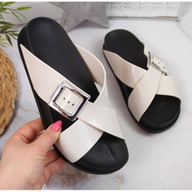 Meliski Zaxy W JJ285057 cream slippers ecru 1