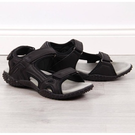 Velcro sandals American Club W AM887A black 1