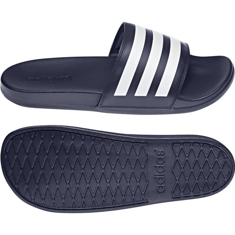 Adidas Adilette Comfort M GZ5892 slippers white navy blue 1 Adidas Adilette Comfort M GZ5892 slippers white navy blue 1
