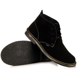 Leather black boots for men Gregor 1