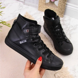 Black sneakers with Velcro eco leather Big Star V274542 1 Black sneakers with Velcro eco leather Big Star V274542 1