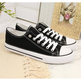 Atletico black textile low sneakers 2