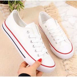 Atletico white low sneakers 1