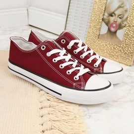Atletico maroon low sneakers red 1