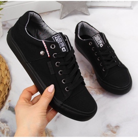 Black textile low sneakers Big Star AA274513 1