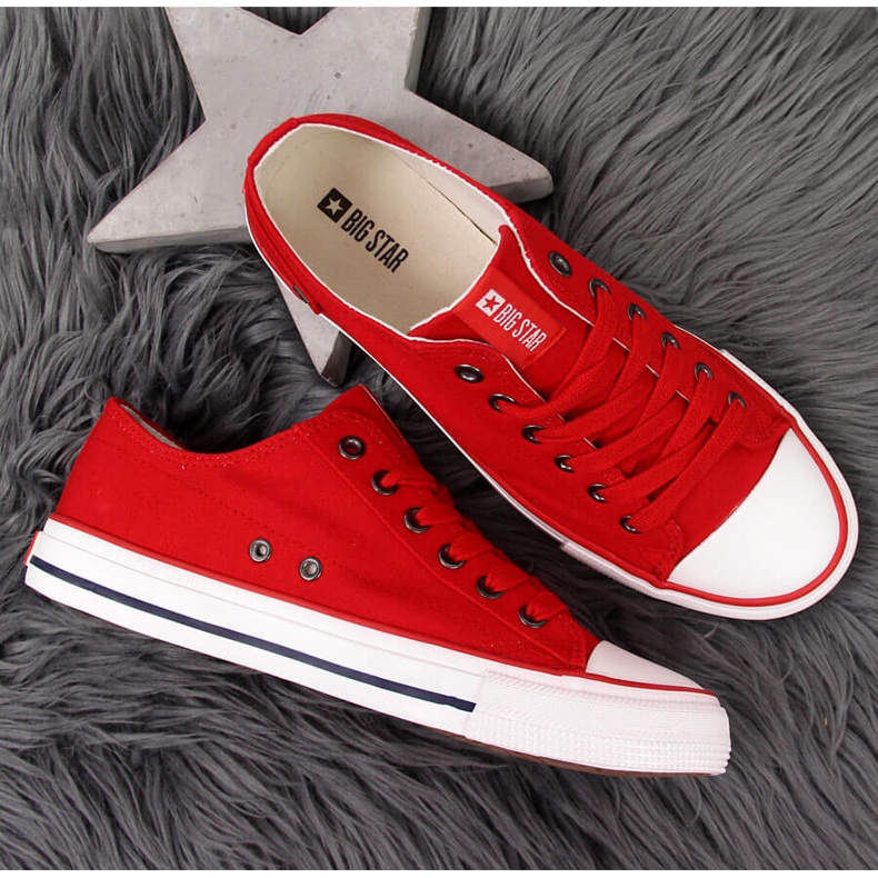 Red sneakers low red Big Star DD274339 1